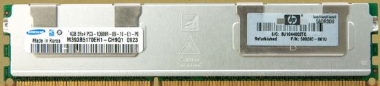 4GB (256MBx4), 1333MHz, PC3]10600R, DDR